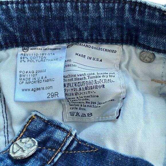 Adriano Goldschmied The Stilt Cigarette Jeans Dark Wash 29R - Picture 4 of 9